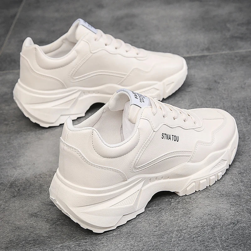 Chunky Sneakers Fashion Men Shoes Brand White Male Casual Shoes Autumn Platform Vulcanized Shoes Zapato Para Hombre 2025 New Hot