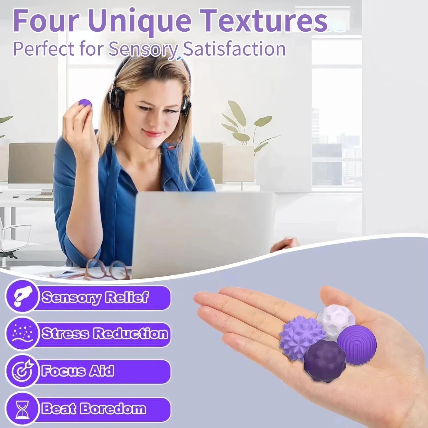 Magnetic Fidget Toy,EDC Anti Stress Relief Toys,Fidgeting Antistress Anxiety Sensory Toy Magnet balls for Adult Kids Autism ADHD