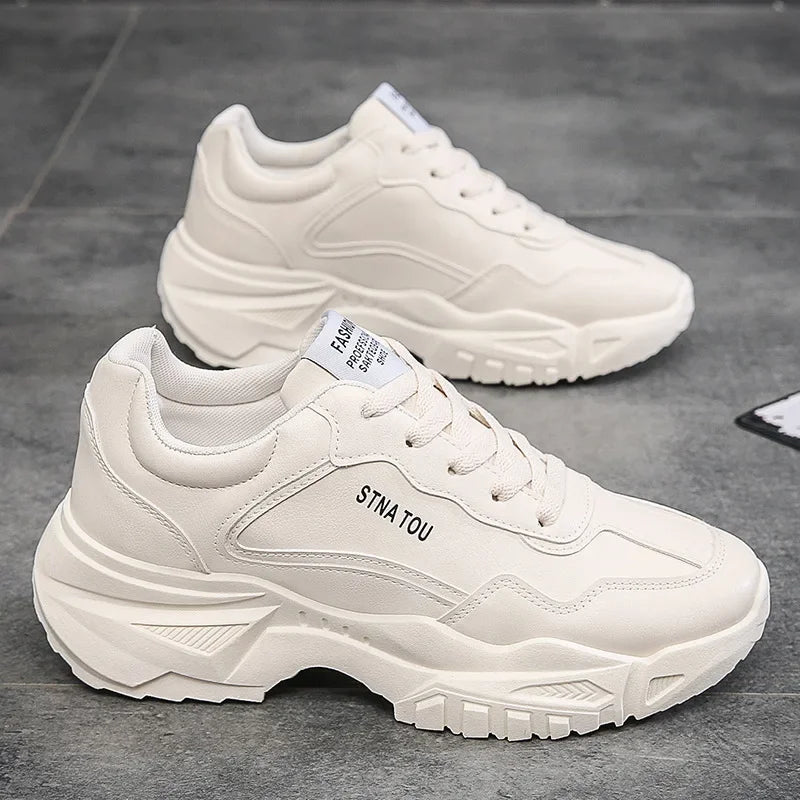 Chunky Sneakers Fashion Men Shoes Brand White Male Casual Shoes Autumn Platform Vulcanized Shoes Zapato Para Hombre 2025 New Hot