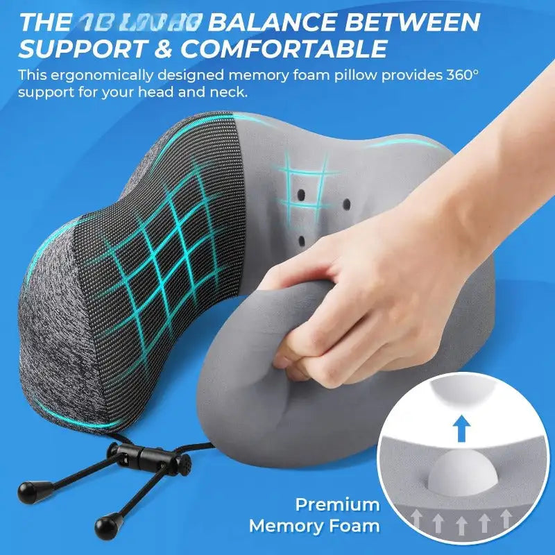 Memory Foam Travel Pillow – Comfort for Long Journeys