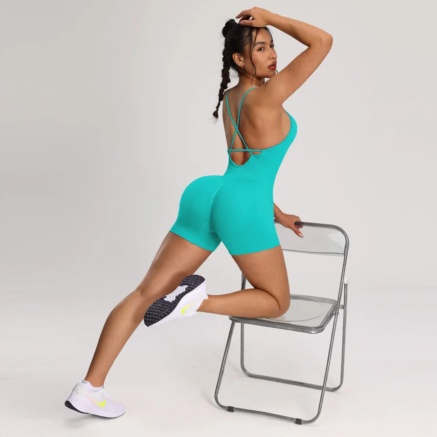 🔥 Sculpt Your Body with Style – The Seamless Sporty Jumpsuit Every Woman Needs!