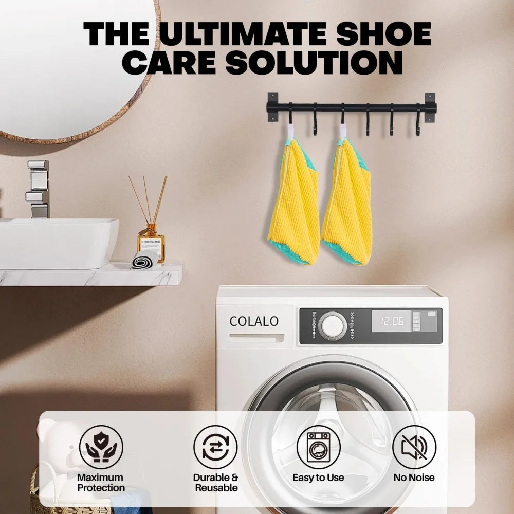 Reusable Shoe Cleaning Bags for Washer & Dryer